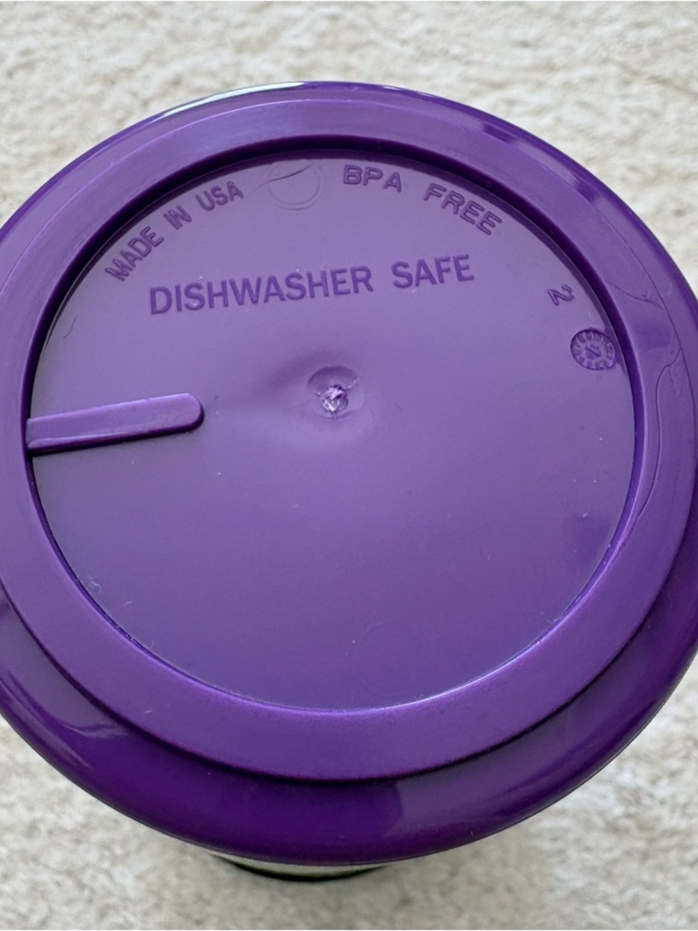Hot Cold Purple Travel Tumbler with Lid- BPA free - Picture 13 of 13